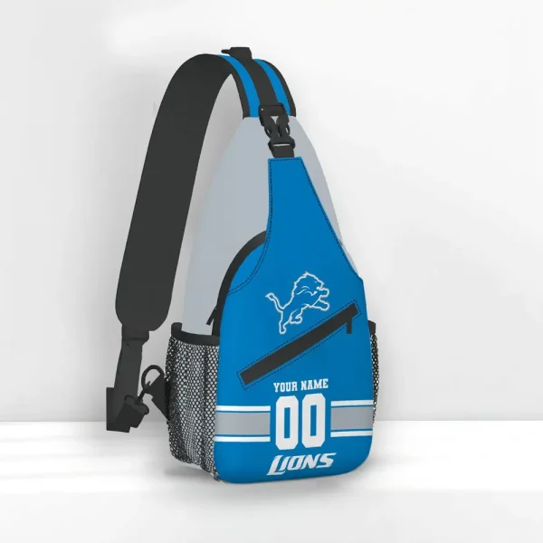 Detroit Lions Personalized Sling Bag Gifts For Fans AZSLINGBAG071