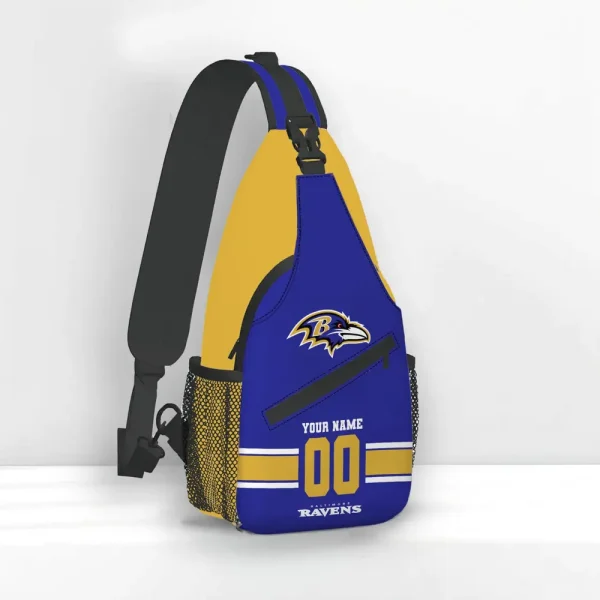 Baltimore Ravens Personalized Sling Bag Gifts For Fans AZSLINGBAG079