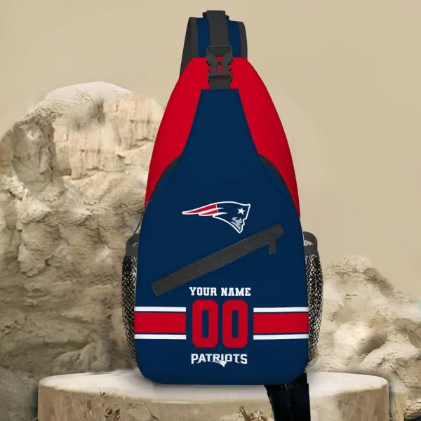 New England Patriots Personalized Sling Bag Gifts For Fans AZSLINGBAG082 - Image 2