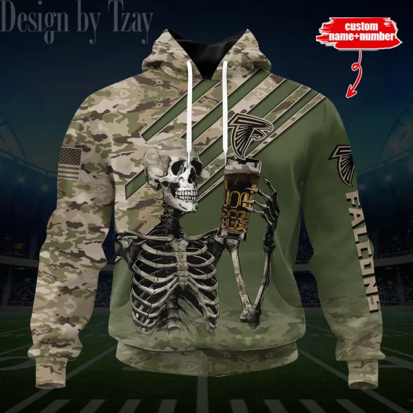 Atlanta Falcons 3D Printed Pullover Hoodie AZHD639 - Image 2