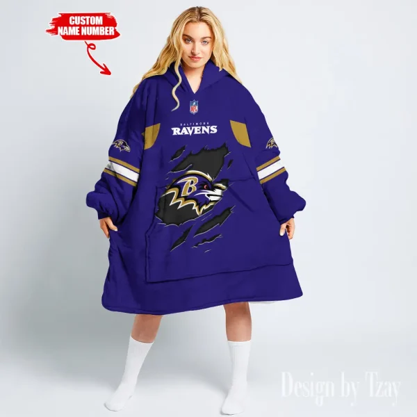 Baltimore Ravens Snug Hoodie BGSNUG160 - Image 3