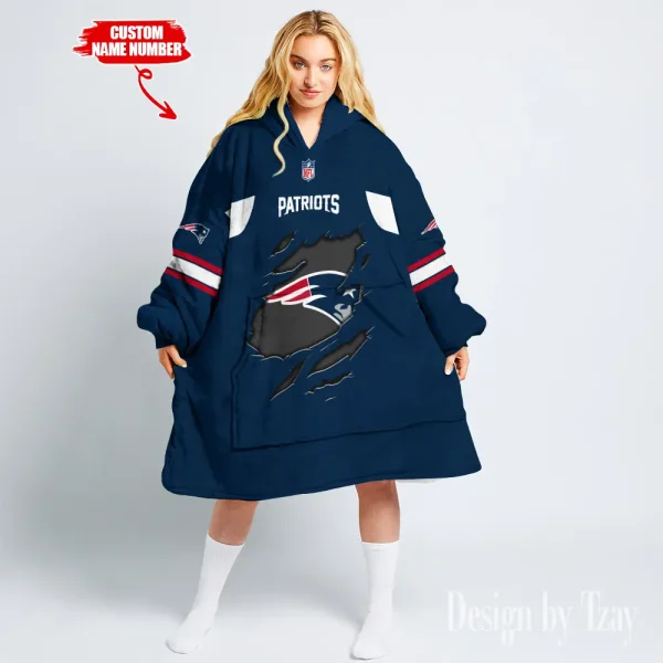 New England Patriots Snug Hoodie BGSNUG179 - Image 2