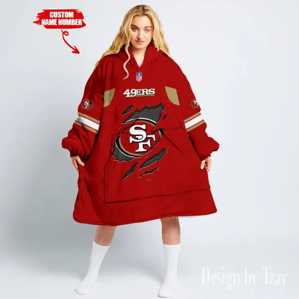 San Francisco 49ers Snug Hoodie BGSNUG185 - Image 2