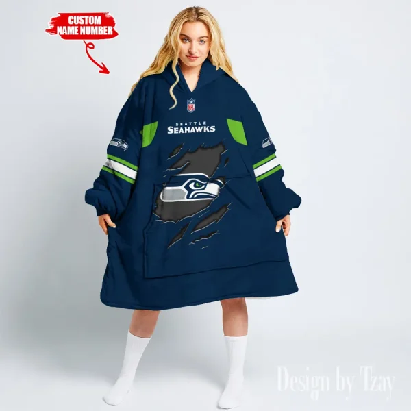 Seattle Seahawks Snug Hoodie BGSNUG186 - Image 2