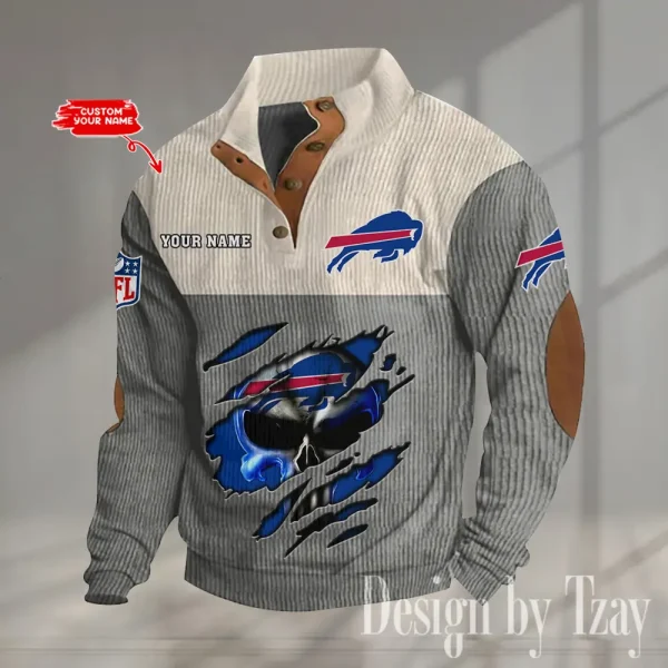 Buffalo Bills Double Stand Collar Sport Hoodie S9DBSCH1314