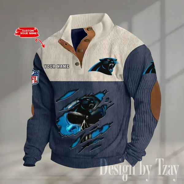 Carolina Panthers Double Stand Collar Sport Hoodie S9DBSCH1315