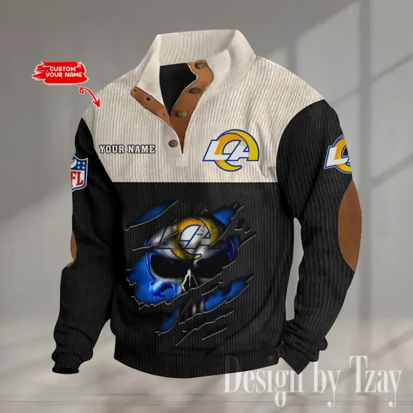 Los Angeles Rams Double Stand Collar Sport Hoodie S9DBSCH1329 - Image 2