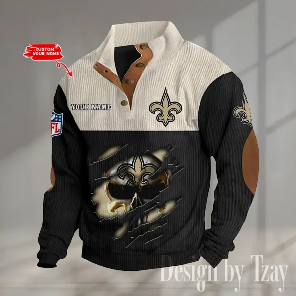 New Orleans Saints Double Stand Collar Sport Hoodie S9DBSCH1333