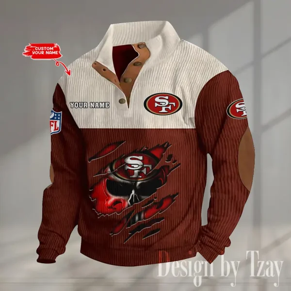 San Francisco 49ers Double Stand Collar Sport Hoodie S9DBSCH1338