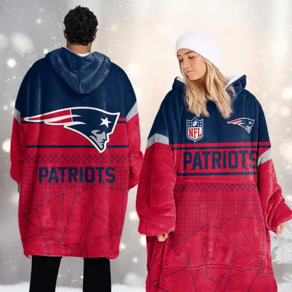 New England Patriots DMOD0055 Blanket Hoodie