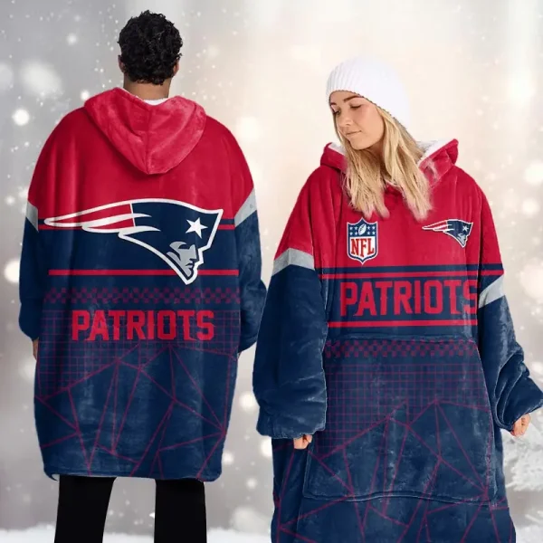 New England Patriots DMOD0055 Blanket Hoodie - Image 2