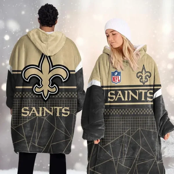 New Orleans Saints DMOD0056 Blanket Hoodie - Image 2