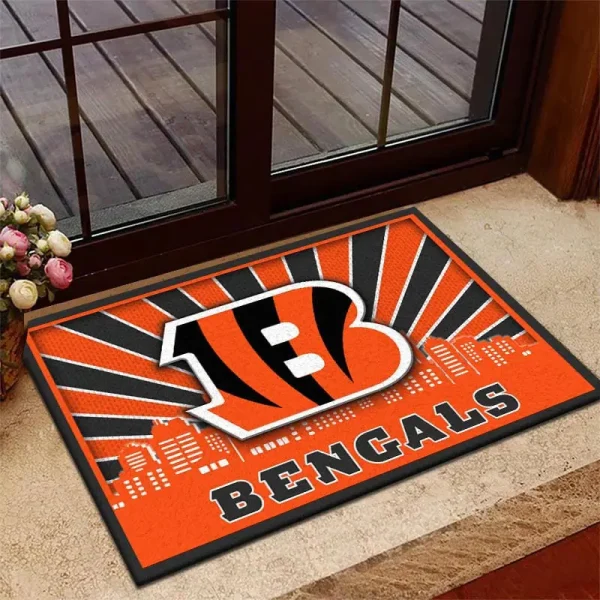 Cincinnati Bengals DMHF3666 Multicolor Doormat - Image 2