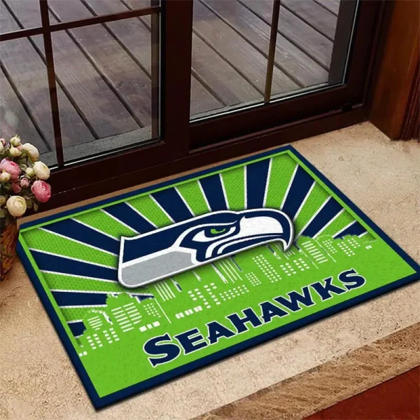 Seattle Seahawks DMHF3688 Multicolor Doormat - Image 2