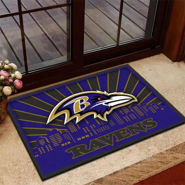 Baltimore Ravens DMHF3662 Multicolor Doormat - Image 2