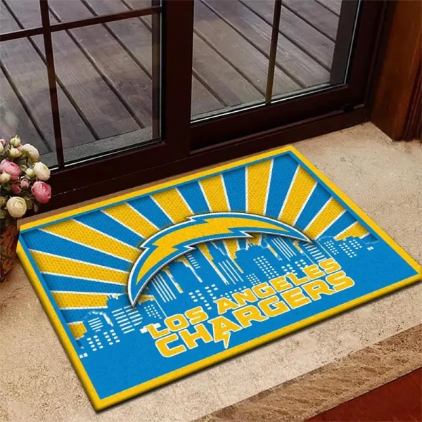 Los Angeles Chargers DMHF3677 Multicolor Doormat - Image 2