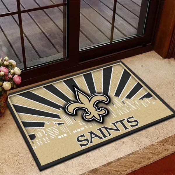 New Orleans Saints DMHF3682 Multicolor Doormat - Image 2