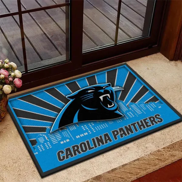 Carolina Panthers DMHF3664 Multicolor Doormat - Image 2