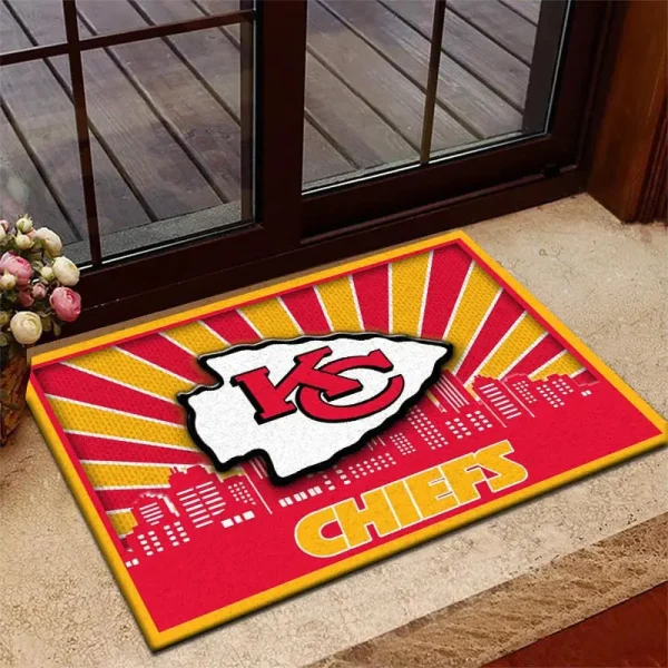 Kansas City Chiefs DMHF3675 Multicolor Doormat - Image 2