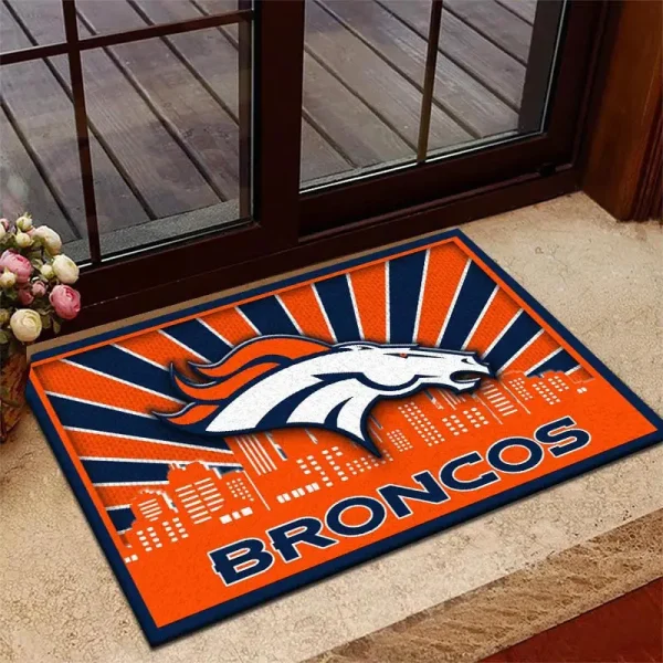 Denver Broncos DMHF3669 Multicolor Doormat - Image 2