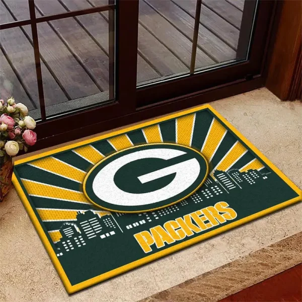 Green Bay Packers DMHF3671 Multicolor Doormat - Image 2