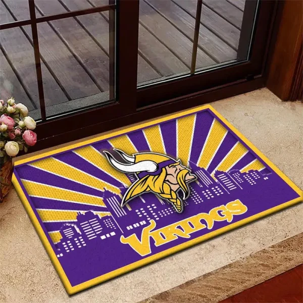 Minnesota Vikings DMHF3680 Multicolor Doormat - Image 2