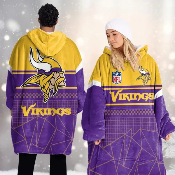 Minnesota Vikings DMOD0054 Blanket Hoodie - Image 2