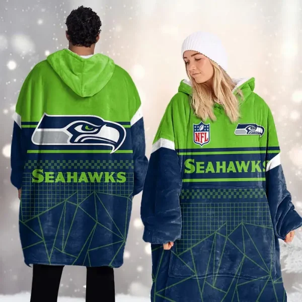 Seattle Seahawks DMOD0062 Blanket Hoodie - Image 2