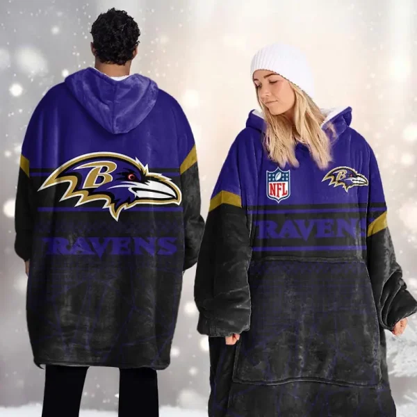 Baltimore Ravens DMOD0036 Blanket Hoodie - Image 2