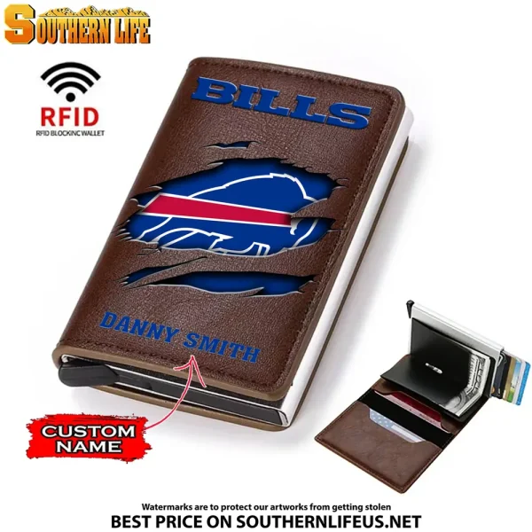 Buffalo Bills Credit Card Holder Leather Wallet SPTCHLW004 - Image 5