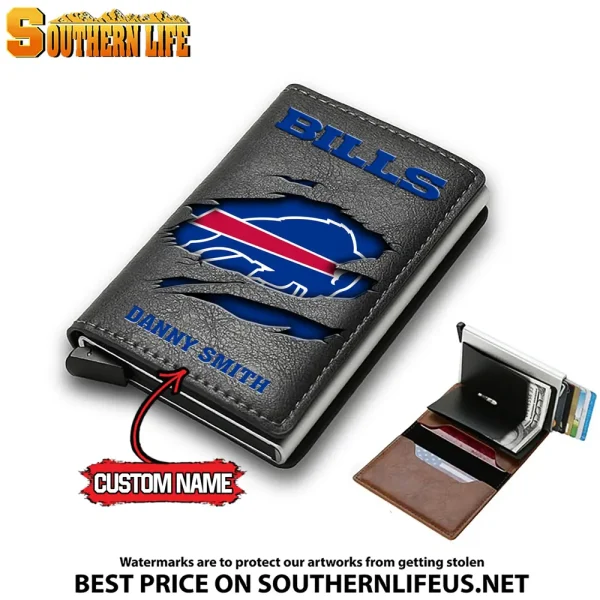 Buffalo Bills Credit Card Holder Leather Wallet SPTCHLW004 - Image 2