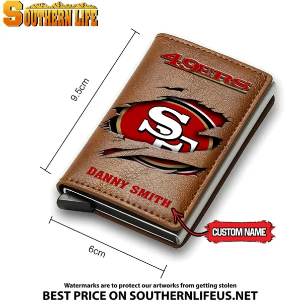 San Francisco 49ers Credit Card Holder Leather Wallet SPTCHLW008 - Image 3