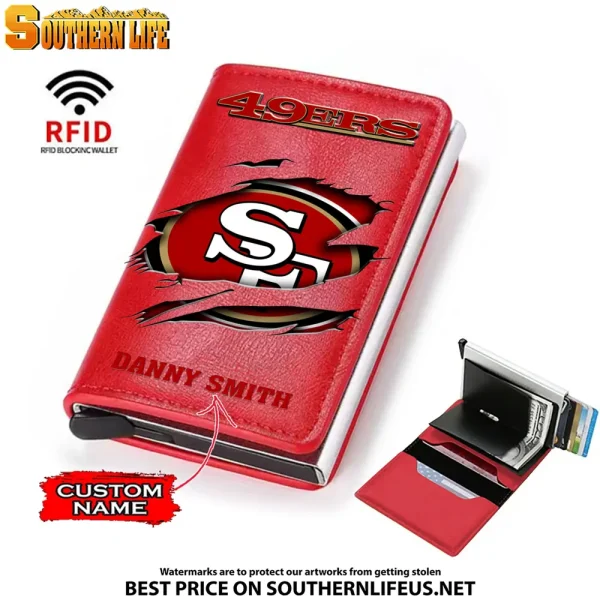 San Francisco 49ers Credit Card Holder Leather Wallet SPTCHLW008 - Image 4