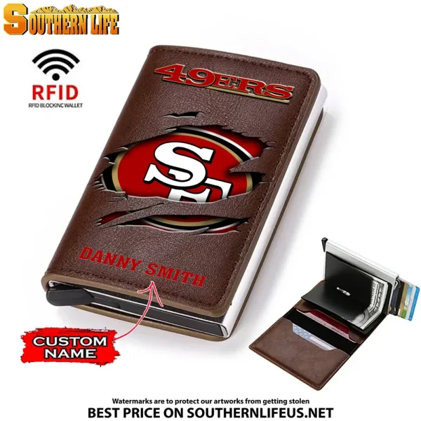 San Francisco 49ers Credit Card Holder Leather Wallet SPTCHLW008 - Image 5