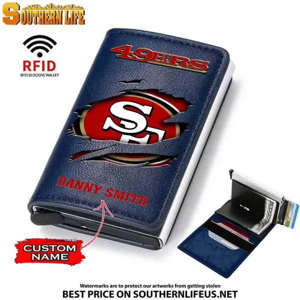 San Francisco 49ers Credit Card Holder Leather Wallet SPTCHLW008 - Image 6