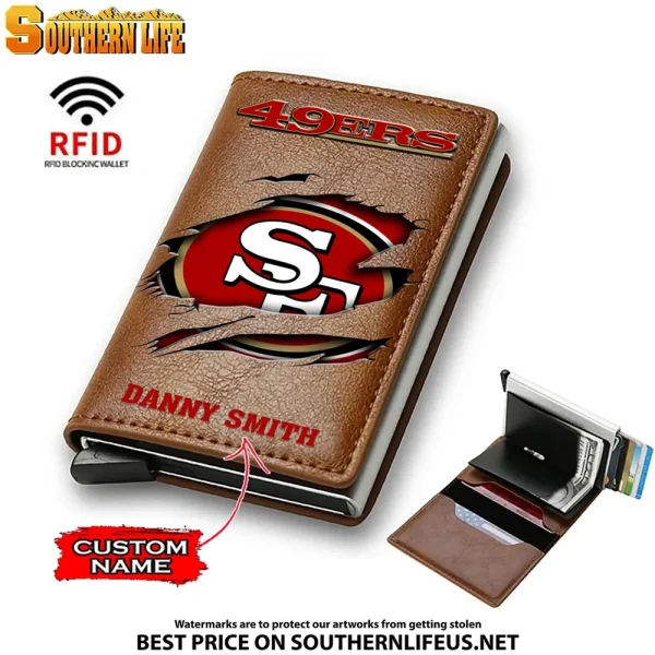 San Francisco 49ers Credit Card Holder Leather Wallet SPTCHLW008 - Image 7