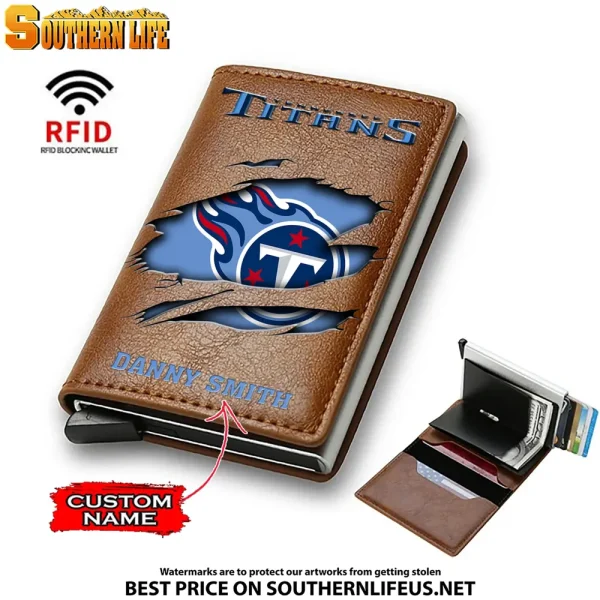 Tennessee Titans Credit Card Holder Leather Wallet SPTCHLW031 - Image 5