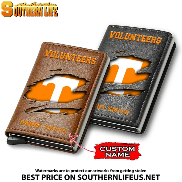 Tennessee Volunteers NCAA Credit Card Holder Leather Wallet SPTCHLW041