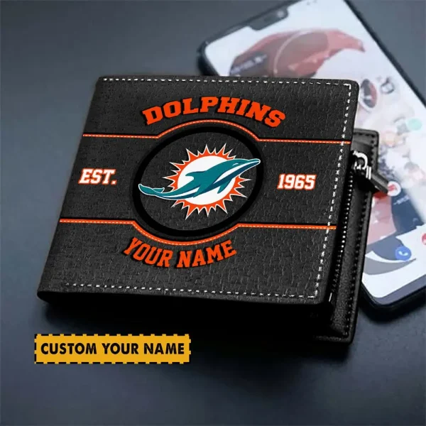 Miami Dolphins NFL Men's Wallets Best Gift For Fans- Limited Edition AZMW103 - Image 2