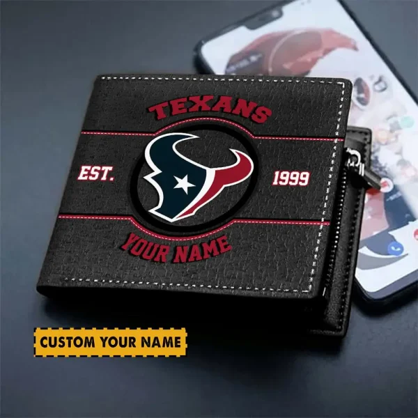 Houston Texans NFL Men's Wallets Best Gift For Fans- Limited Edition AZMW109 - Image 2