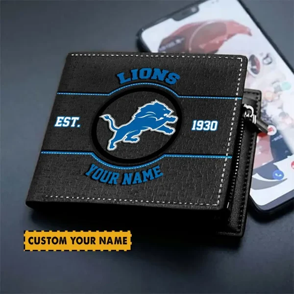 Detroit Lions NFL Men's Wallets Best Gift For Fans- Limited Edition AZMW110 - Image 2