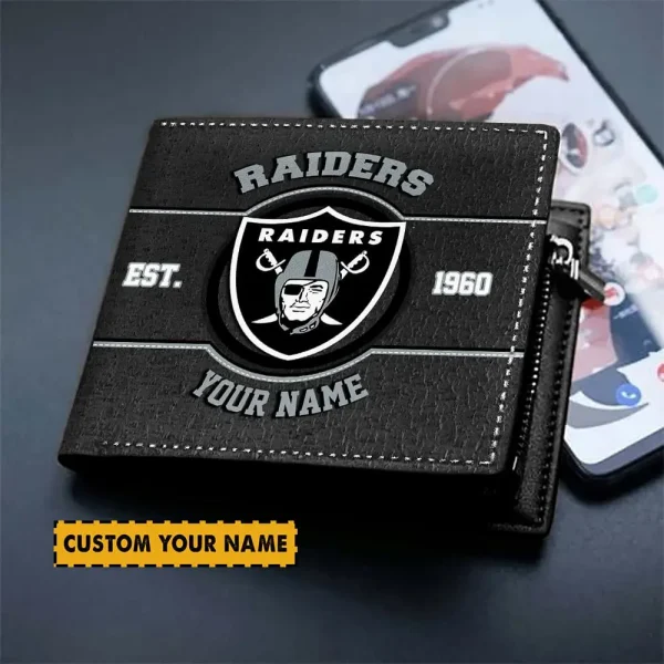 Las Vegas Raiders NFL Men's Wallets Best Gift For Fans- Limited Edition AZMW116 - Image 2