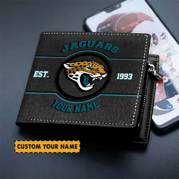 Jacksonville Jaguars NFL Men's Wallets Best Gift For Fans- Limited Edition AZMW118 - Image 2