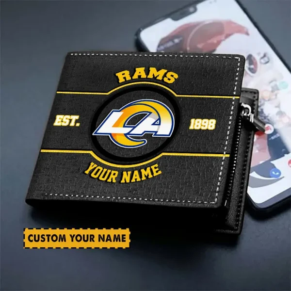 Los Angeles Rams NFL Men's Wallets Best Gift For Fans- Limited Edition AZMW120 - Image 2