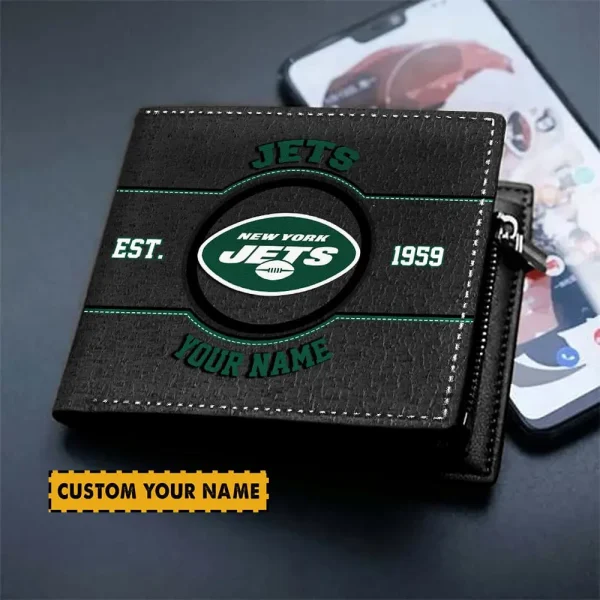 New York Jets NFL Men's Wallets Best Gift For Fans- Limited Edition AZMW123 - Image 2