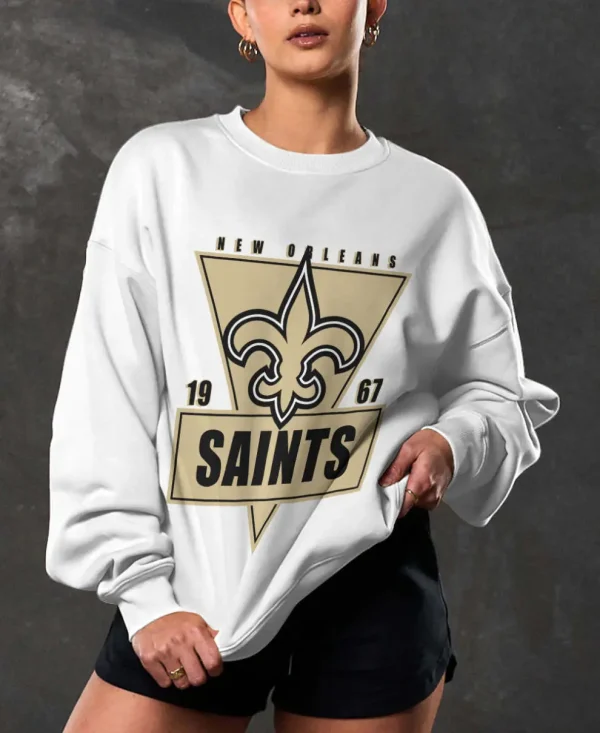 New Orleans Saints Crew Neck Sweatshirt BGRSW484