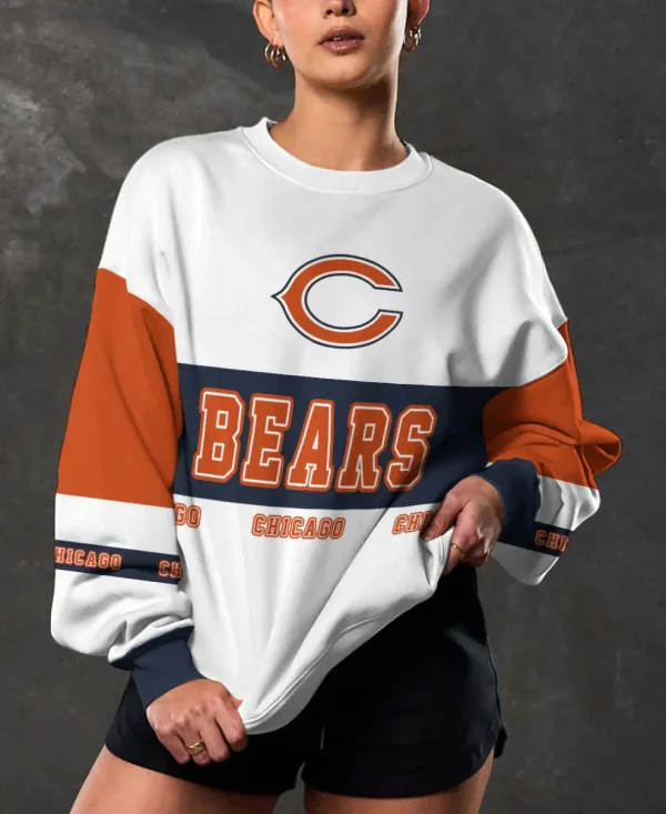 Chicago Bears Crew Neck Sweatshirt BGRSW489