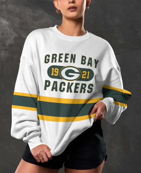 Green Bay Packer Crew Neck Sweatshirt BGRSW499