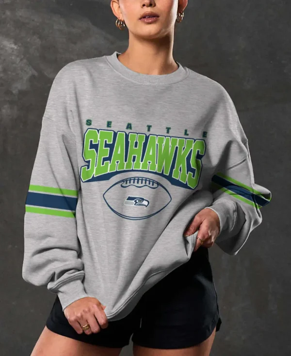 Seattle Seahawks Crew Neck Sweatshirt BGRSW510