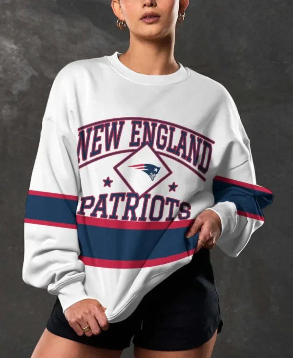 New England Patriots Crew Neck Sweatshirt BGRSW518